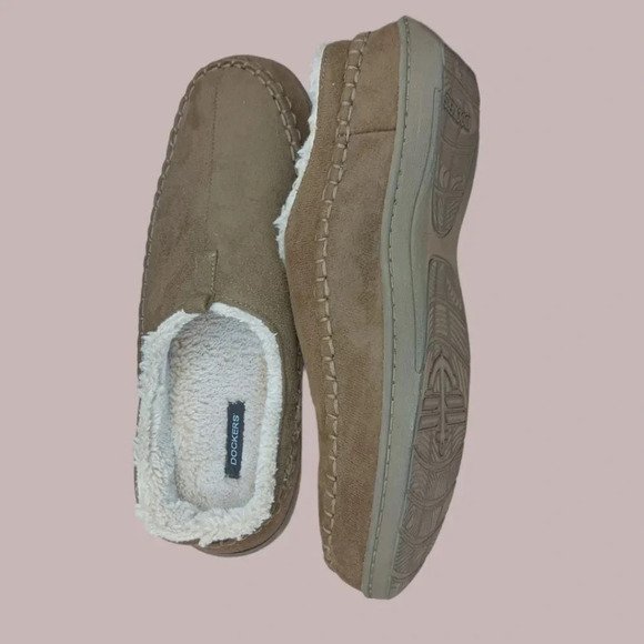 Dockers mens slippers with memory foam size XL beige - Picture 3 of 12